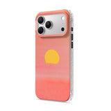 Peach Sunset - Clear iPhone Case