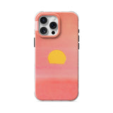 Peach Sunset - Clear iPhone Case
