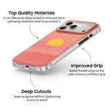 Peach Sunset - Clear iPhone Case