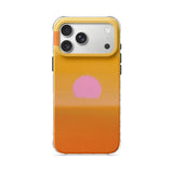 Warm Orange - Clear iPhone Case