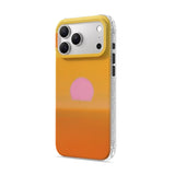 Warm Orange - Clear iPhone Case