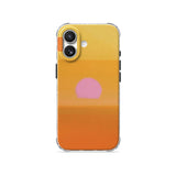 Warm Orange - Clear iPhone Case