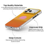Warm Orange - Clear iPhone Case