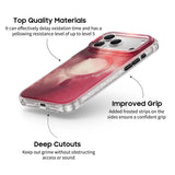 Berry Red - Clear iPhone Case