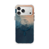 Beige Blue - Clear iPhone Case