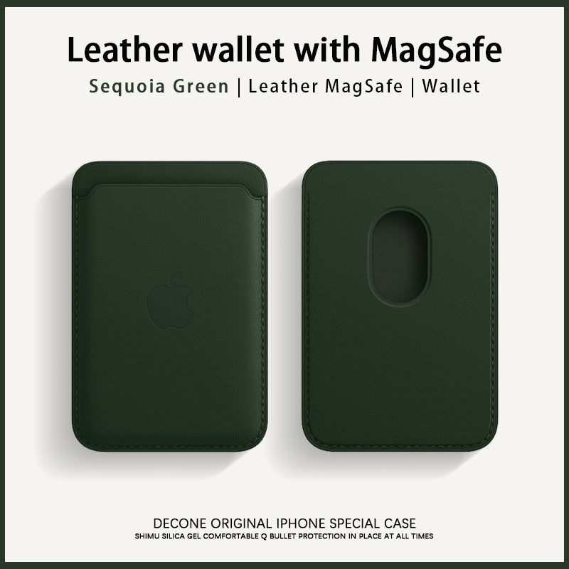 Best Buy: Apple iPhone Leather Wallet with MagSafe Forest Green