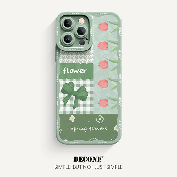 iPhone 14 Series | Flower Series Pupil Liquid Silicone Phone Case