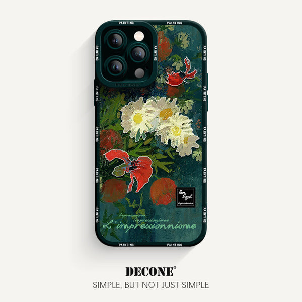 iPhone 14 Series | Oil Painting Series Pupil Liquid Silicone Phone Case