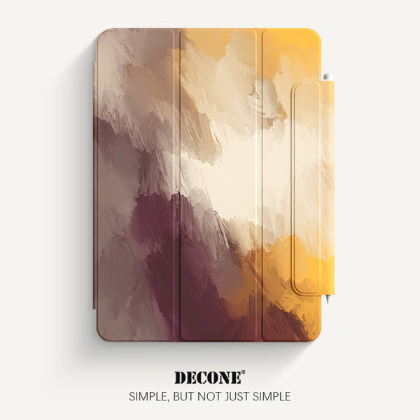 iPad Series | Watercolor Leather Smart Magnetic Reversible Clip (With Clip Buckle)