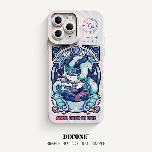 iPhone 11 Series | Zodiac Series Pupil Liquid Silicone Phone Case - Capricorn(Cartoon image)