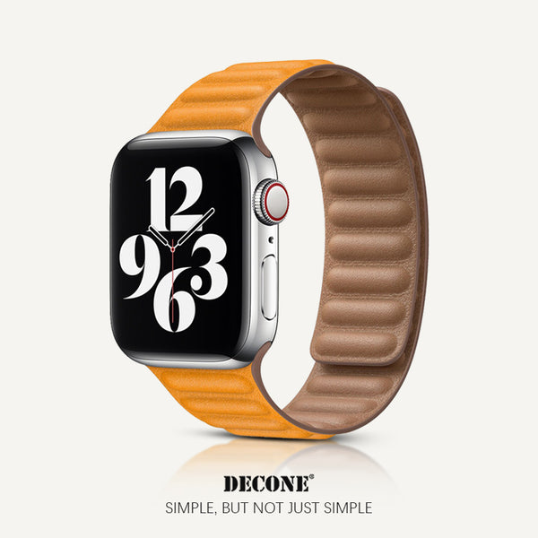 Apple Watch Series | Leather Link Magnetic Strap