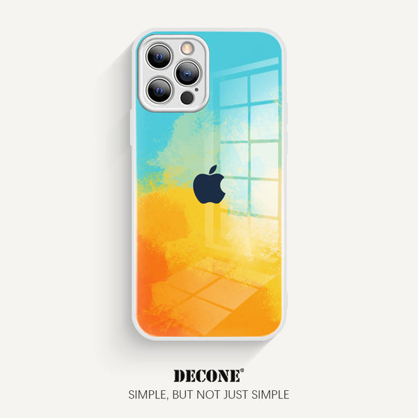 iPhone 12 Series | Tempered glass phone case with Smoke Mango