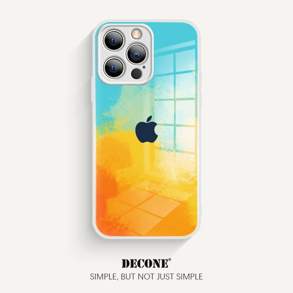 iPhone 14 Series |  Watercolor Series Tempered Glass Phone Case