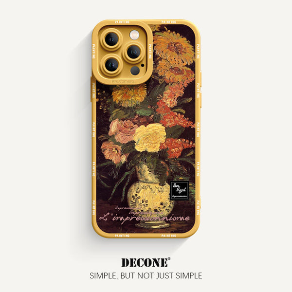 iPhone 12 Series | Oil Painting Series Pupil Liquid Silicone Phone Case