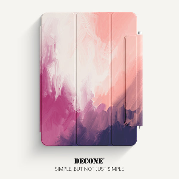 iPad Series | Watercolor Leather Smart Magnetic Reversible Clip (With Clip Buckle)