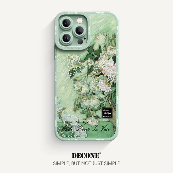 iPhone 14 Series | Oil Painting Series Pupil Liquid Silicone Phone Case