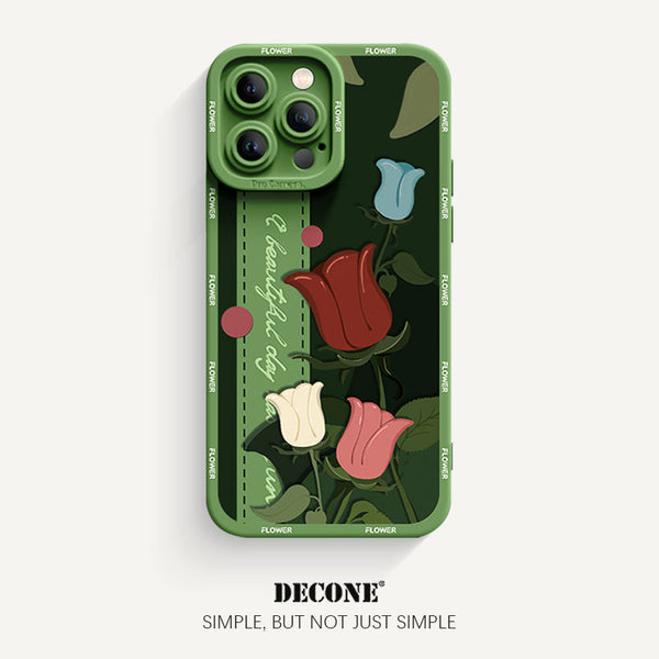 iPhone 12 Series | Flower Series Pupil Liquid Silicone Phone Case
