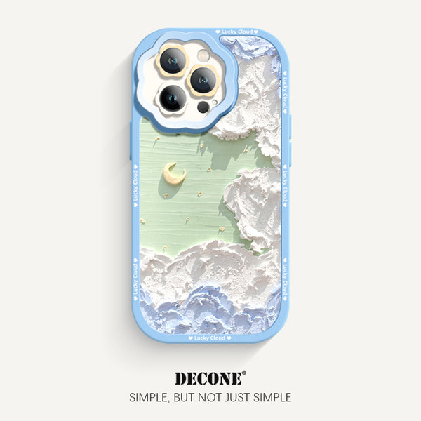 iPhone Series | Liquid Silicone Phone Case with Flower Camera (Crayon Style)