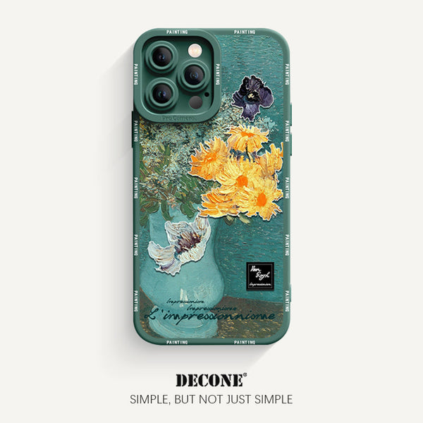 iPhone 14 MagSafe Series | Oil Painting Series Pupil Liquid Silicone Phone Case