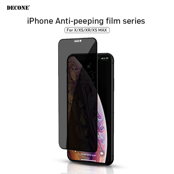 iPhone X/XS/XR/XS Max tempered glass film (anti-peeping function)