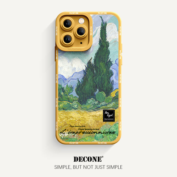 iPhone 11 Series | Oil Painting Series Pupil Liquid Silicone Phone Case