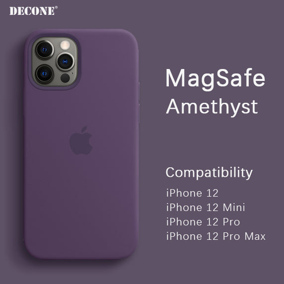 iPhone 12 mini Silicone Case with MagSafe - Amethyst - Apple (UK)