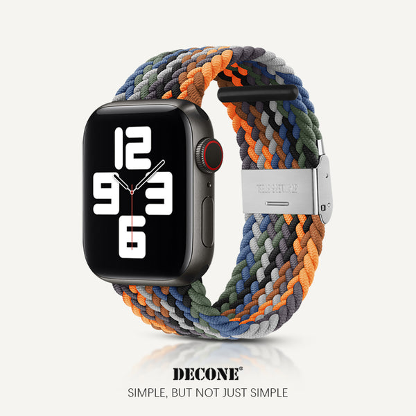 Apple Watch Series | Colorful Nylon Braided Watch Strap (Watch clasp series)