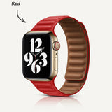 Apple Watch Series | Leather Link Magnetic Strap