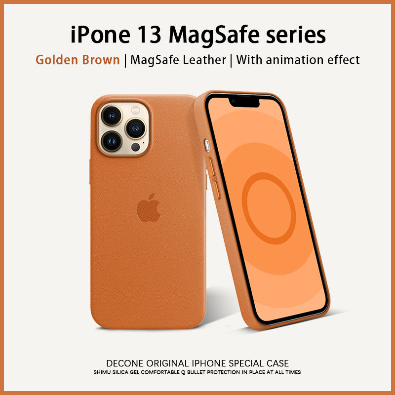 Decone】iPhone 13/12 MagSafe Series | Leather phone case (gift