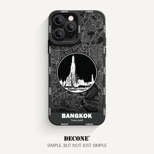 iPhone 11 Series | City Line Map Series Pupil Liquid Silicone Phone Case - Bangkok