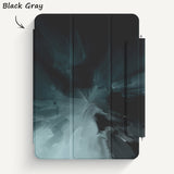 iPad Series | Watercolor Leather Smart Magnetic Reversible Clip (With Clip Buckle)