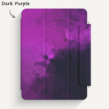 iPad Series | Watercolor Leather Smart Magnetic Reversible Clip (With Clip Buckle)