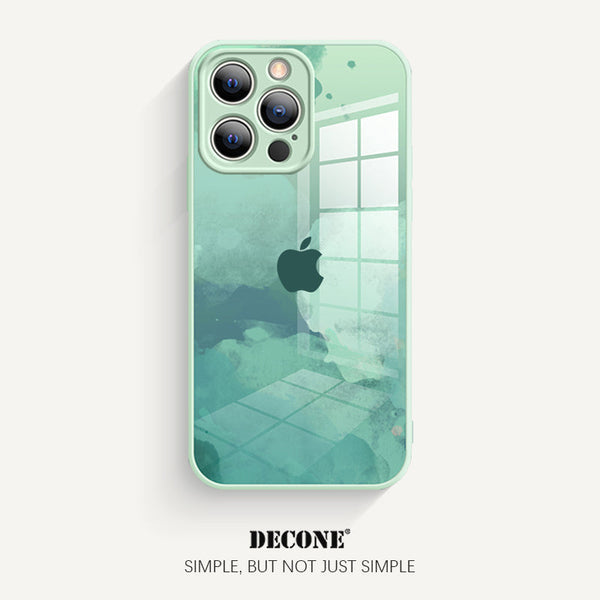 iPhone 14 Series | Watercolor Series Tempered Glass Phone Case