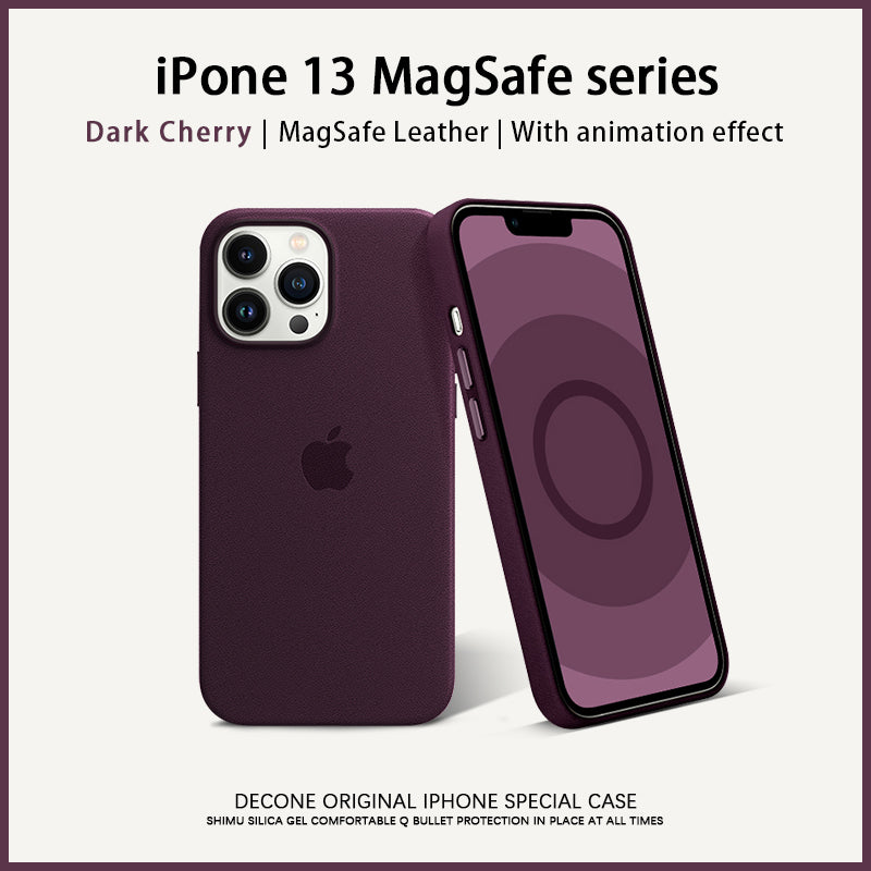 Decone】iPhone 13/12 MagSafe Series | Leather phone case (gift