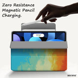 iPad Series | Watercolor Leather Smart Magnetic Reversible Clip (With Clip Buckle)