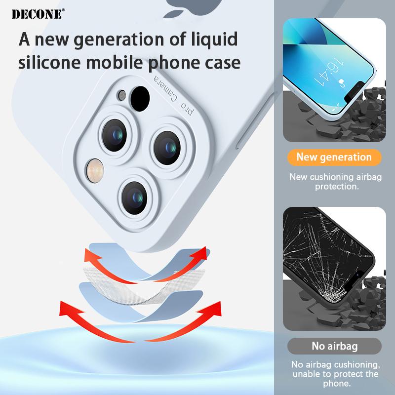 iPhone 14 Series  City Line Map Series Pupil Liquid Silicone Phone Ca –  DECONE