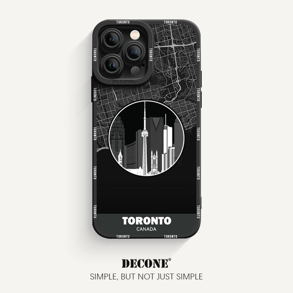iPhone 14 Series | City Line Map Series Pupil Liquid Silicone Phone Case - Toronto