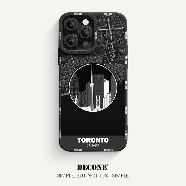 iPhone 12 Series | City Line Map Series Pupil Liquid Silicone Phone Case - Toronto