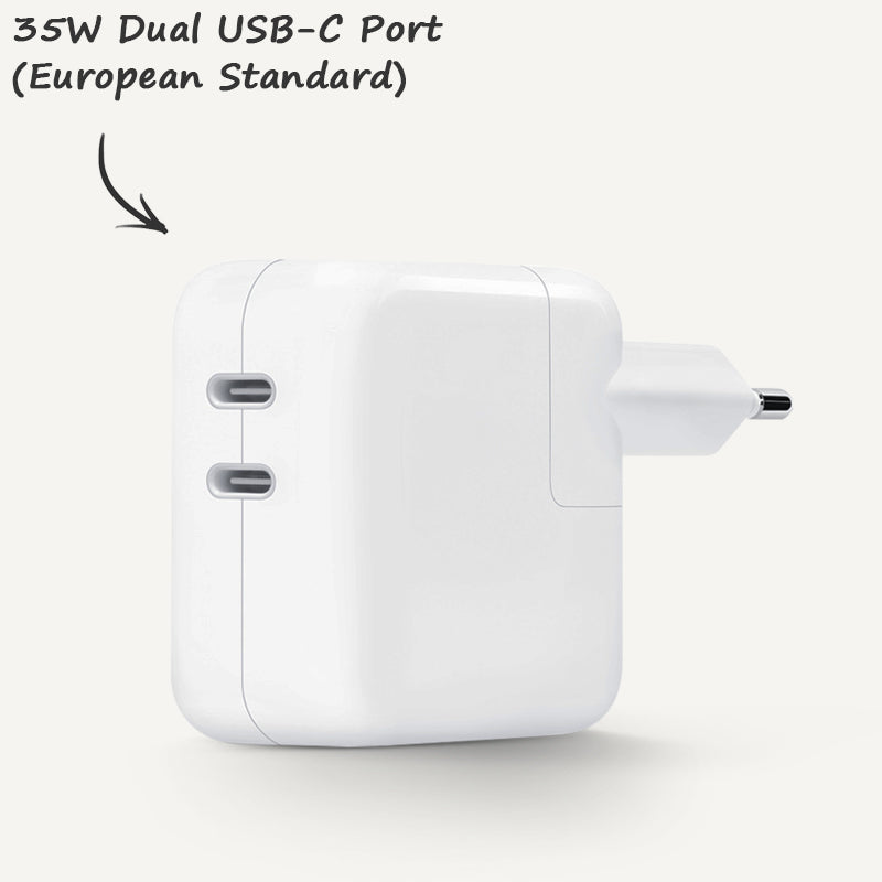 Power Adapter | Dual USB-C Port Power Adapter (European sta – DECONE