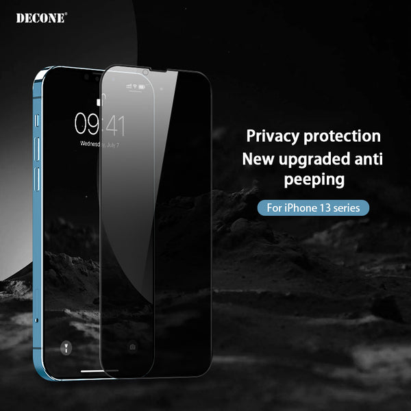 【DECONE】iPhone 13 | Mini | Pro | Pro Max | Privacy Tempered Glass Film (Full screen)