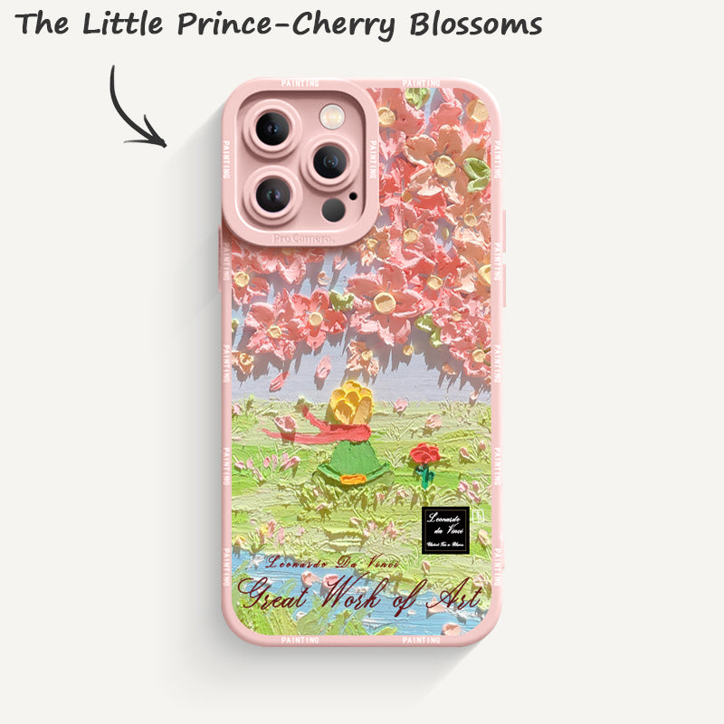 iPhone 14 Series Art Painting Series Pupil Liquid Silicone Phone