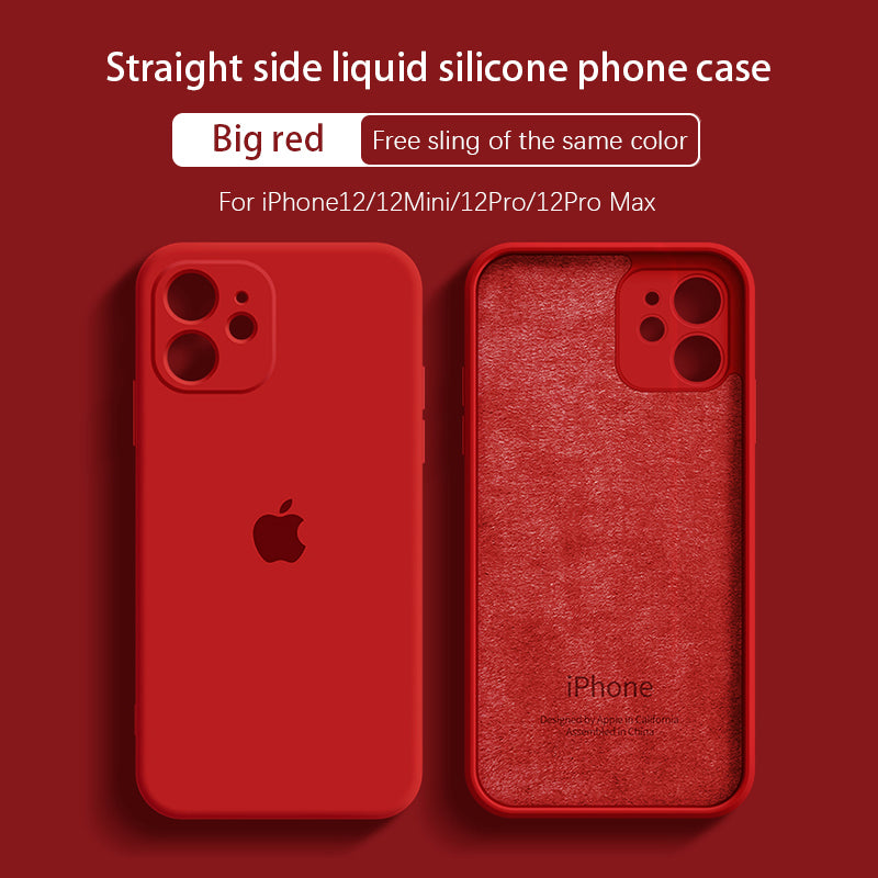 Decone iPhone 12 Series Straight Edge Silicone Phone Case Gift