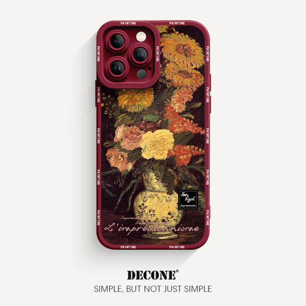 iPhone 12 Series | Oil Painting Series Pupil Liquid Silicone Phone Case