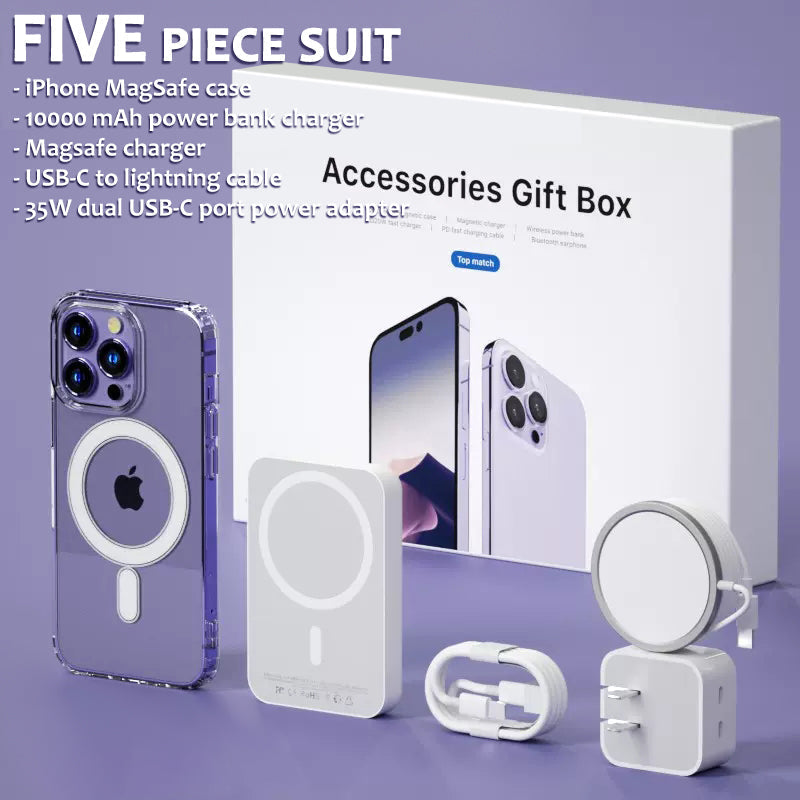 Deluxe 5 Pieces Apple Lovers' Accessories Gift Box- for Apple iPhones -  Spain, New - The wholesale platform