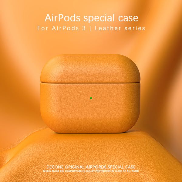 【Decone】AirPods 3 | Leather series Liquid silicone protective sleeve