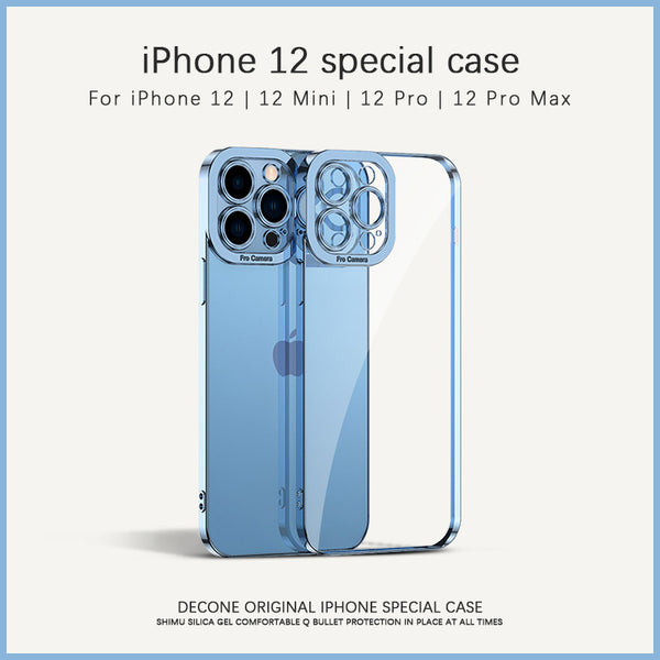 【Decone】iPhone 12 Series | Electroplating Pupil Transparent Phone Case (Gift Lanyard)