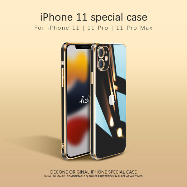 【Decone】iPhone 11 Series | Electroplating crystal diamond tempered glass phone case (gift lanyard)