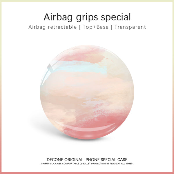 【Decone】Spring pink transparent airbag retractable grips