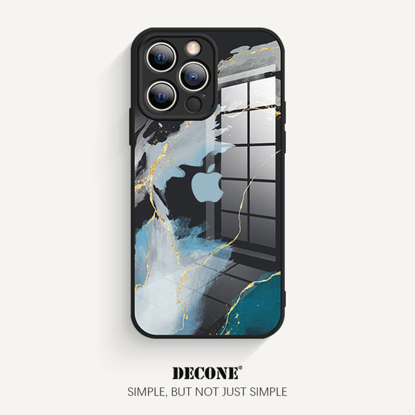 iPhone 14 Series |  Watercolor Series Tempered Glass Phone Case