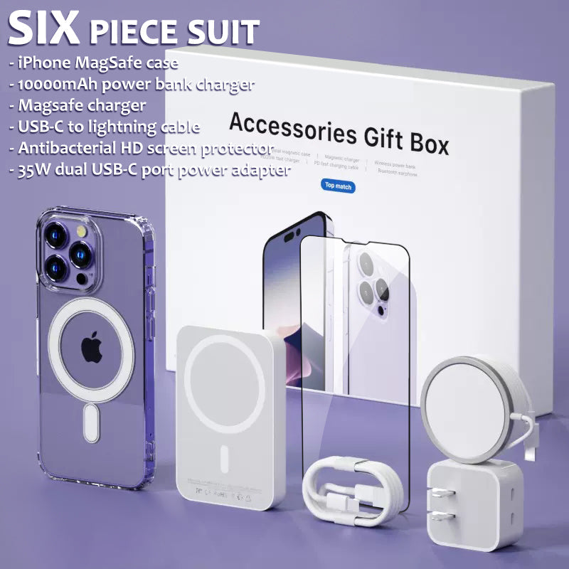 MagSafe Compatible 6pcs iPhone Accessories Gift Box